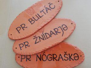 Table s hišnimi imeni